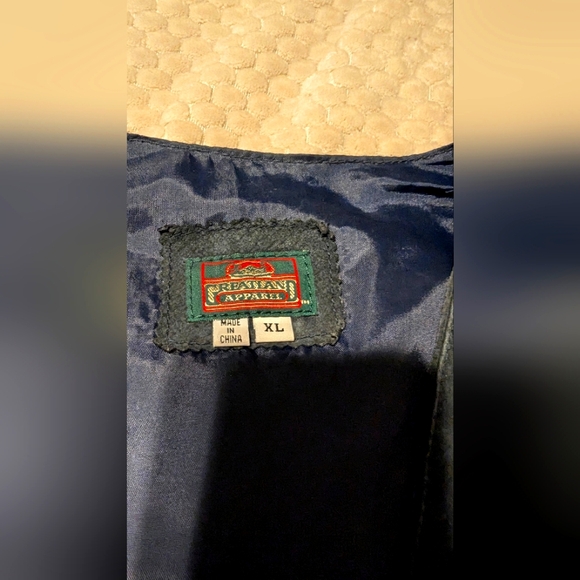 Men's vintage leather vest - Picture 2 of 4